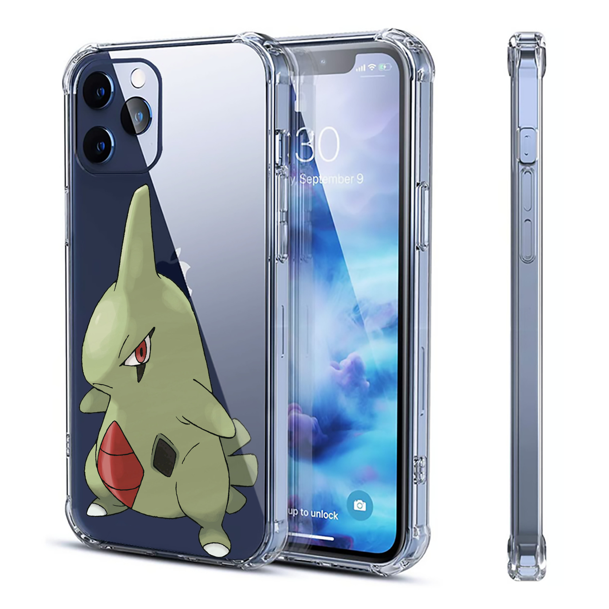 （画像用） ポケットモンスター Pokémon 【iPhone 12シリーズ対応】透明スマホケース（クリアソフトケース）